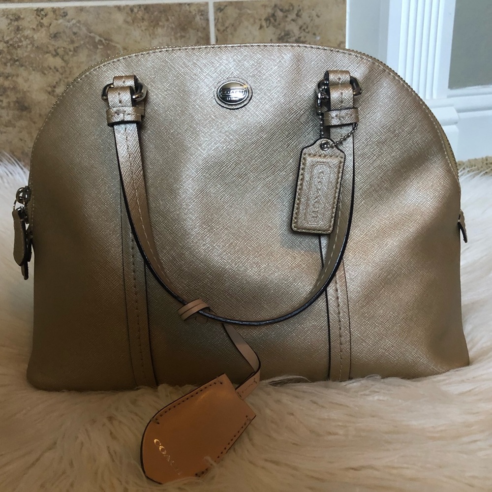 Gold Coach Bag